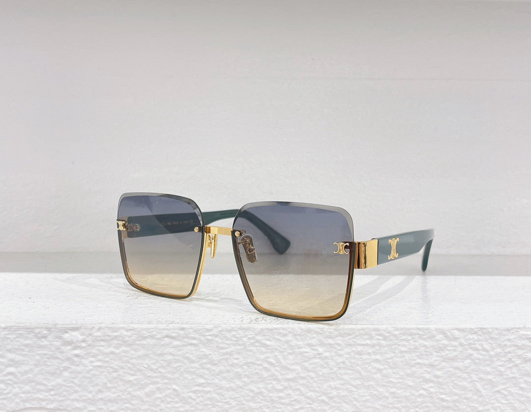 Gafas de sol azules, negras y marrones