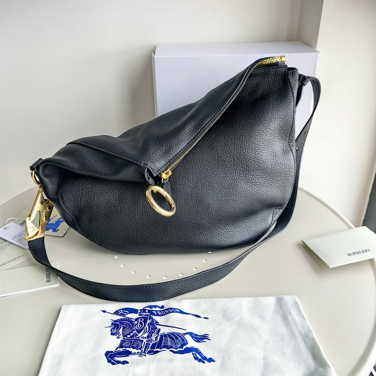 White,Black and Red Bag