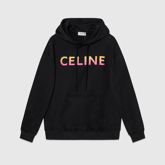 Sudadera con capucha en blanco y negro