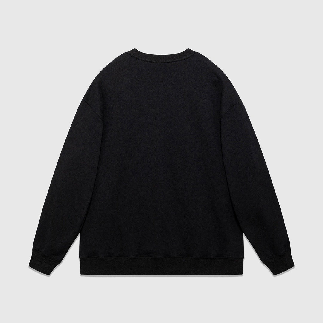 Schwarz-weißes Sweatshirt
