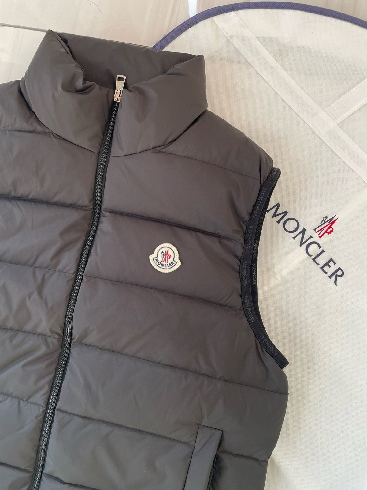 Khaki and Black Vest - FashionHype.xyz
