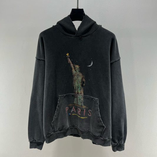 Dark blue Hoodie - FashionHype.xyz