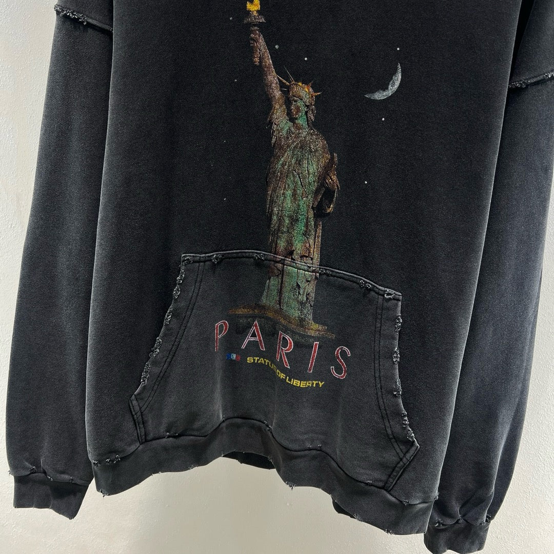 Dark blue Hoodie - FashionHype.xyz