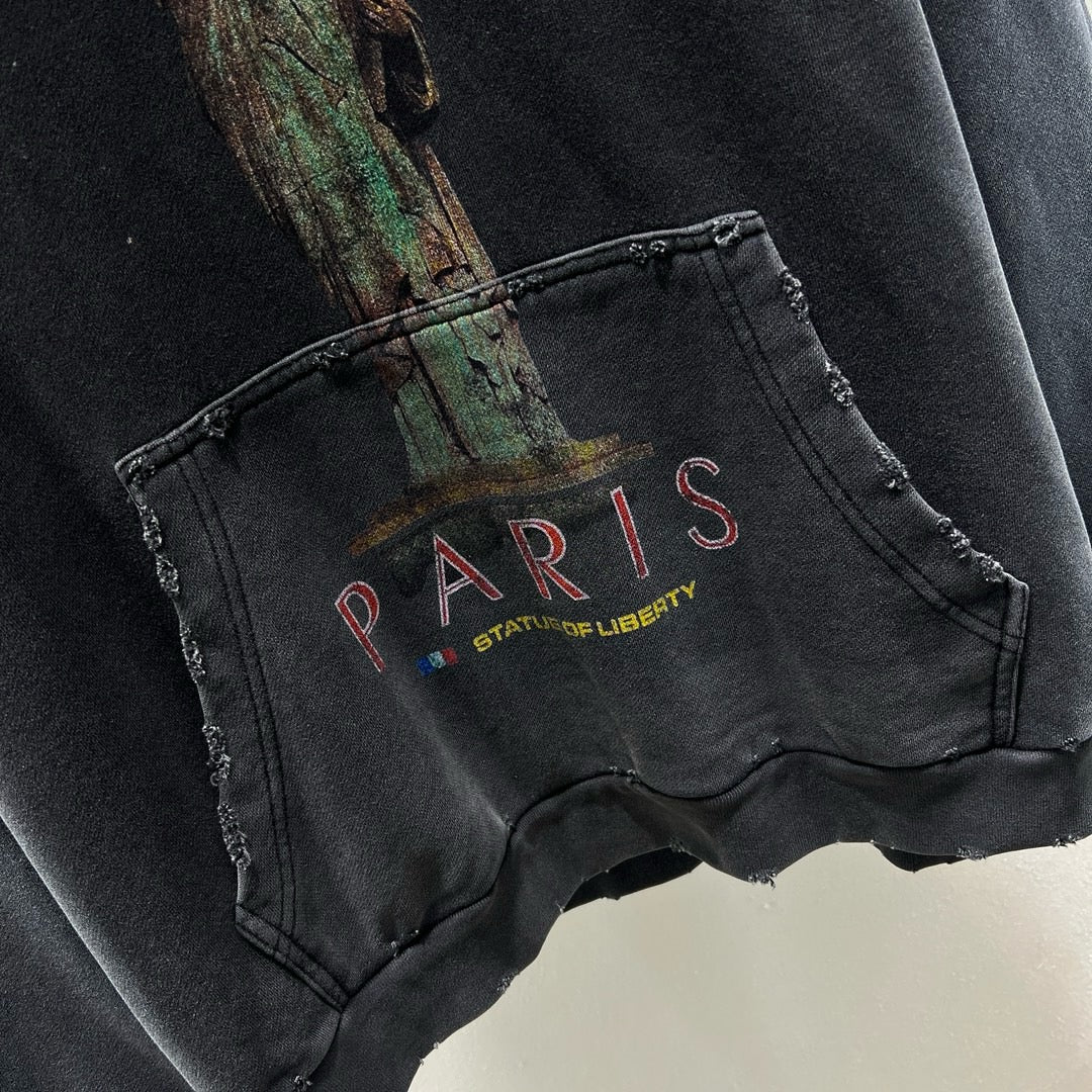 Dark blue Hoodie - FashionHype.xyz
