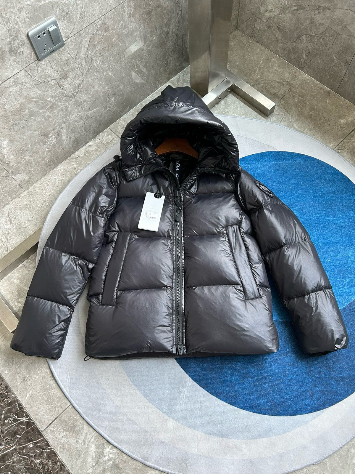 Black,Blue and Grey Jacket - FashionHype.xyz