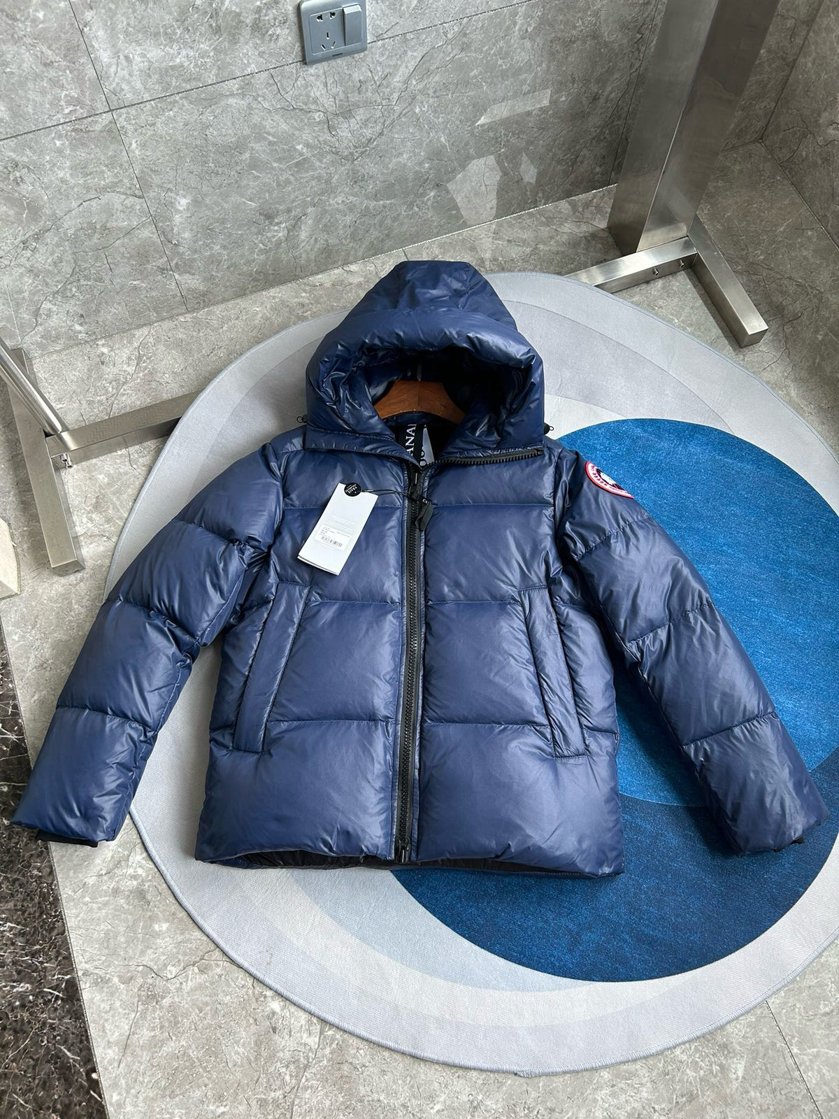 Black,Blue and Grey Jacket - FashionHype.xyz
