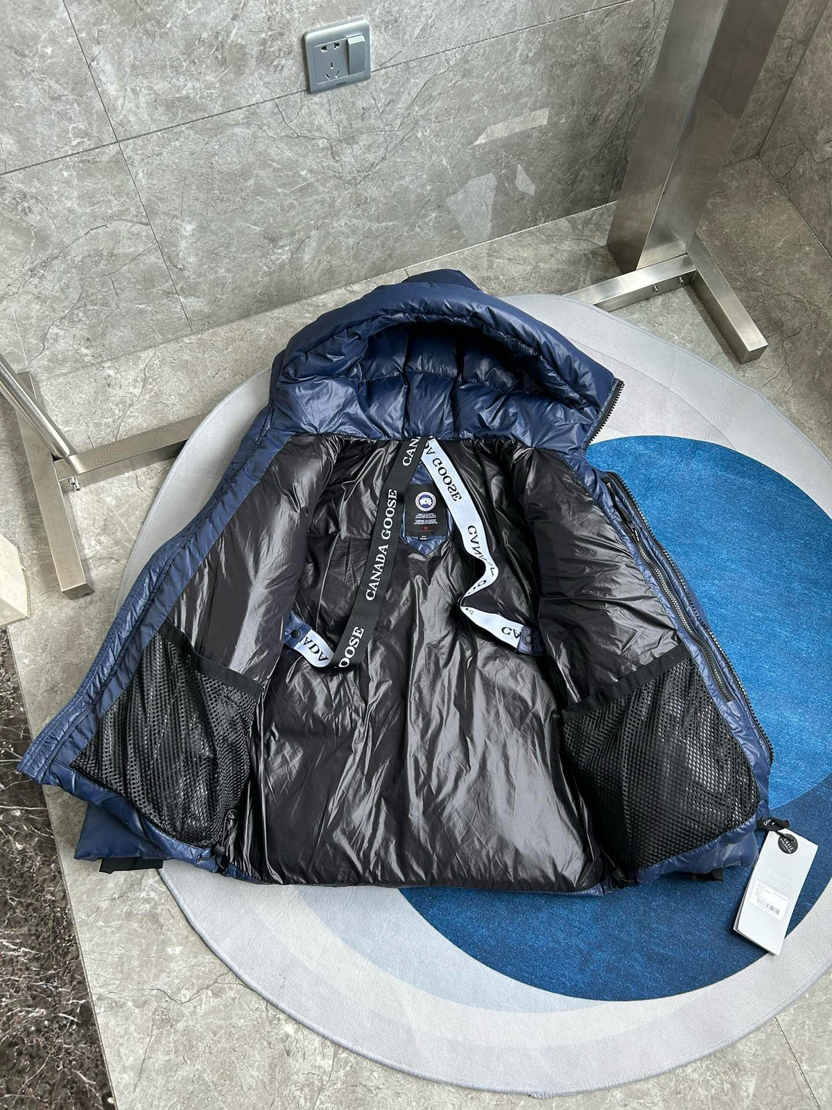 Black,Blue and Grey Jacket - FashionHype.xyz