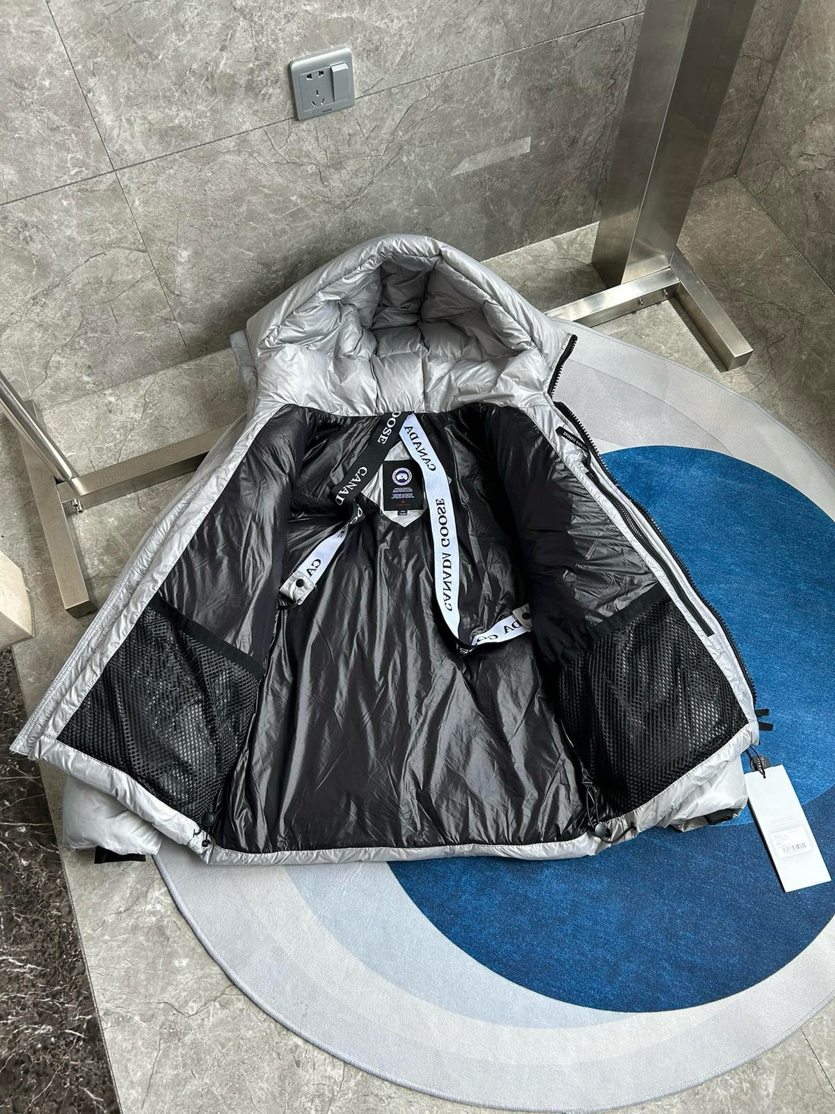 Black,Blue and Grey Jacket - FashionHype.xyz
