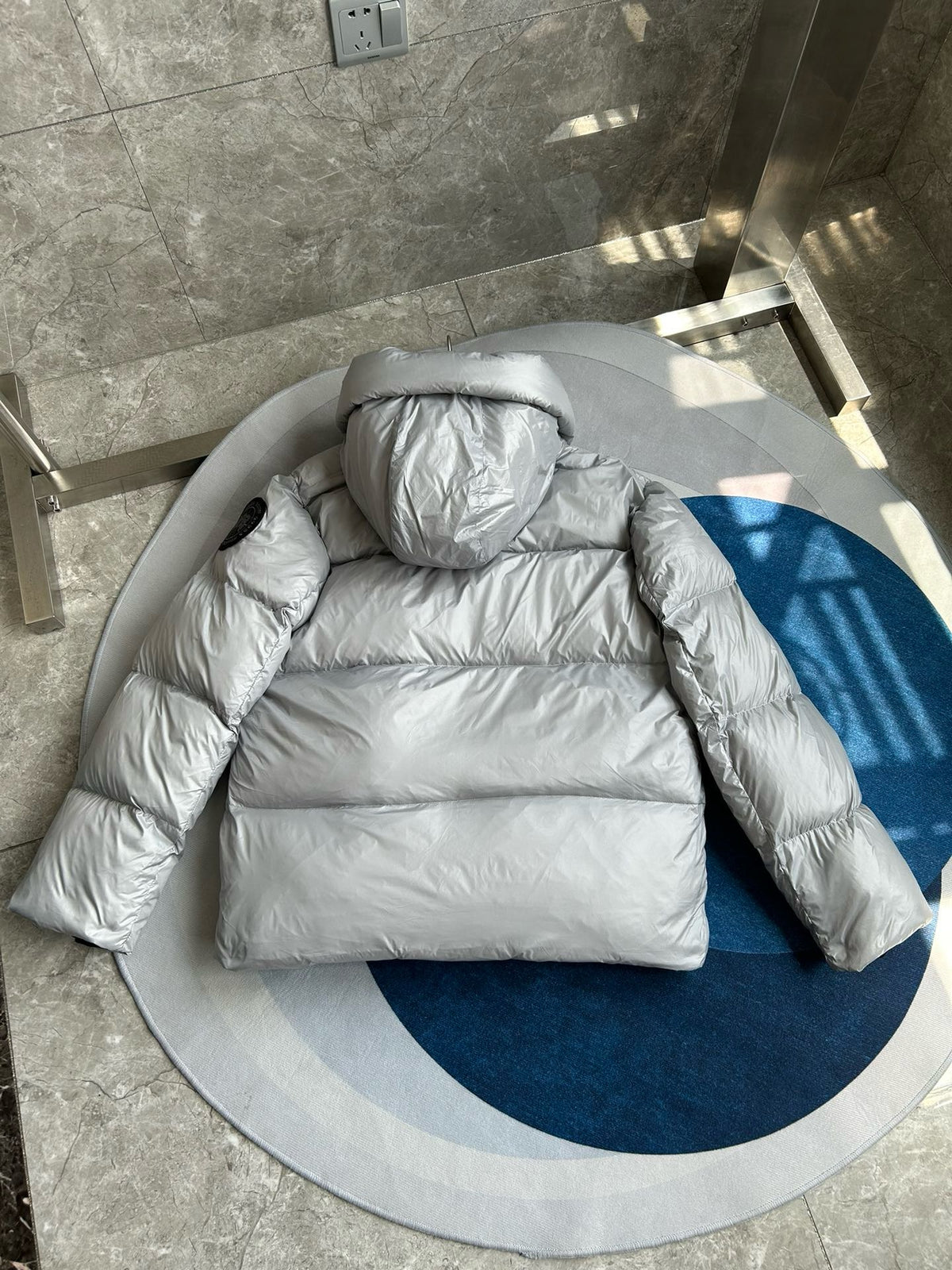 Black,Blue and Grey Jacket - FashionHype.xyz