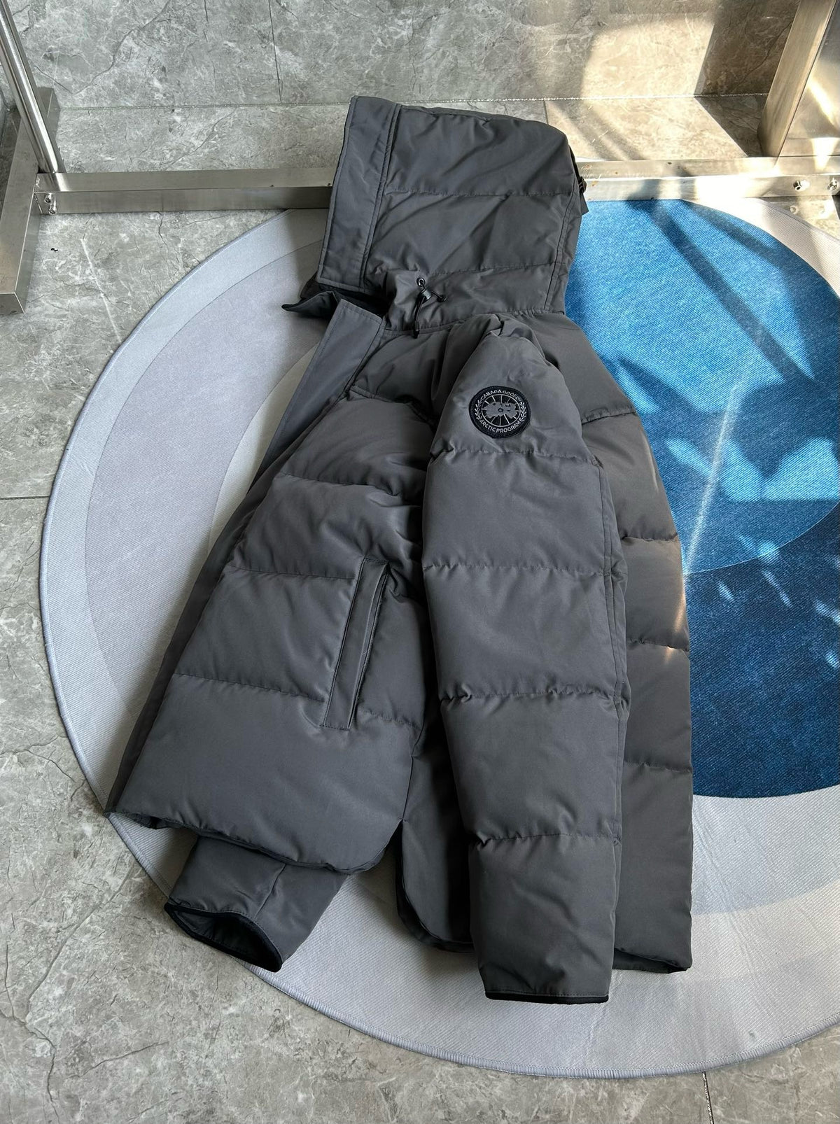 Black,Blue,White and Grey Jacket - FashionHype.xyz