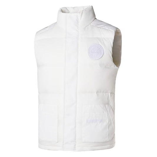 White and Black Vest - FashionHype.xyz