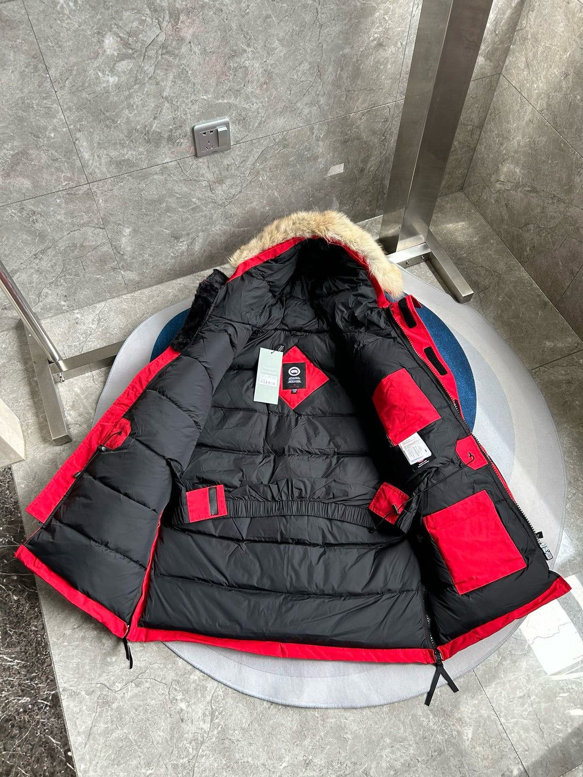 Mehrfarbige Jacke