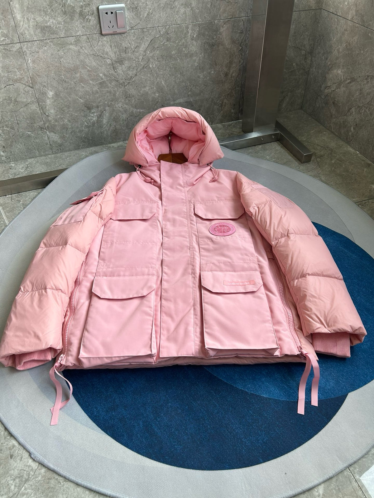 Black,Grey,Pink and White  Jacket - FashionHype.xyz