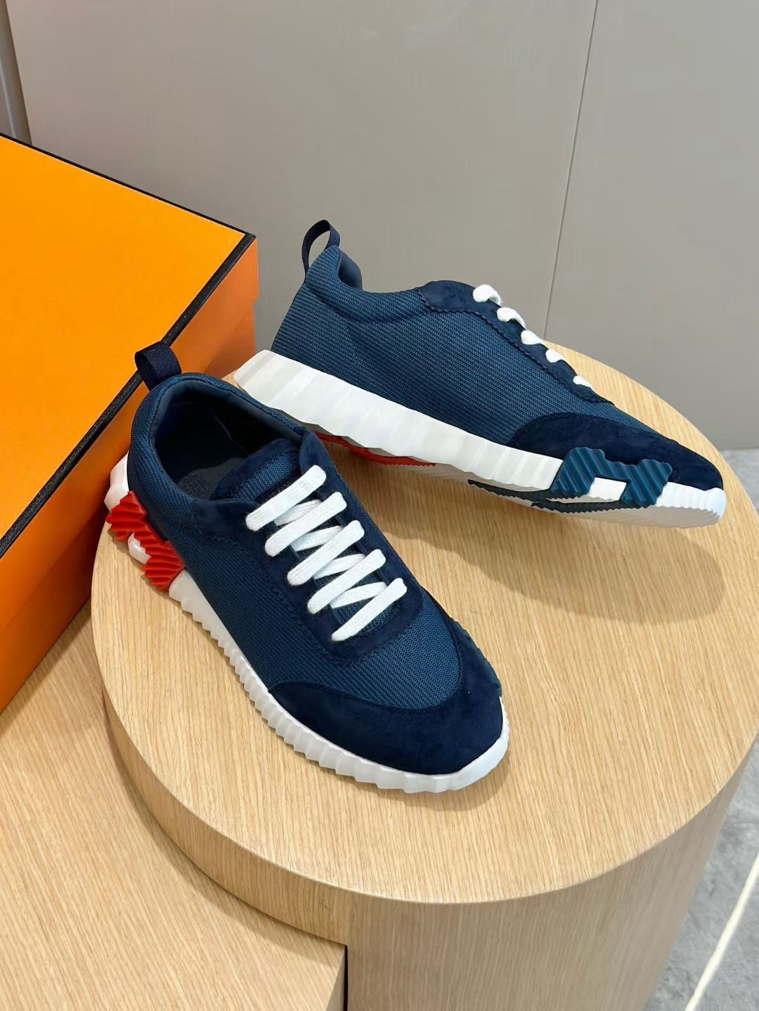 Blue and Black Shoes - FashionHype.xyz