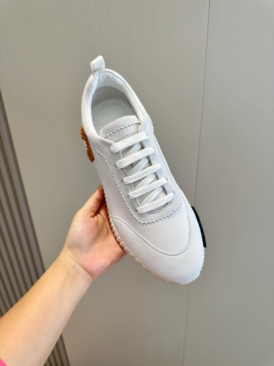 Brown, Blue and White Shoes - FashionHype.xyz