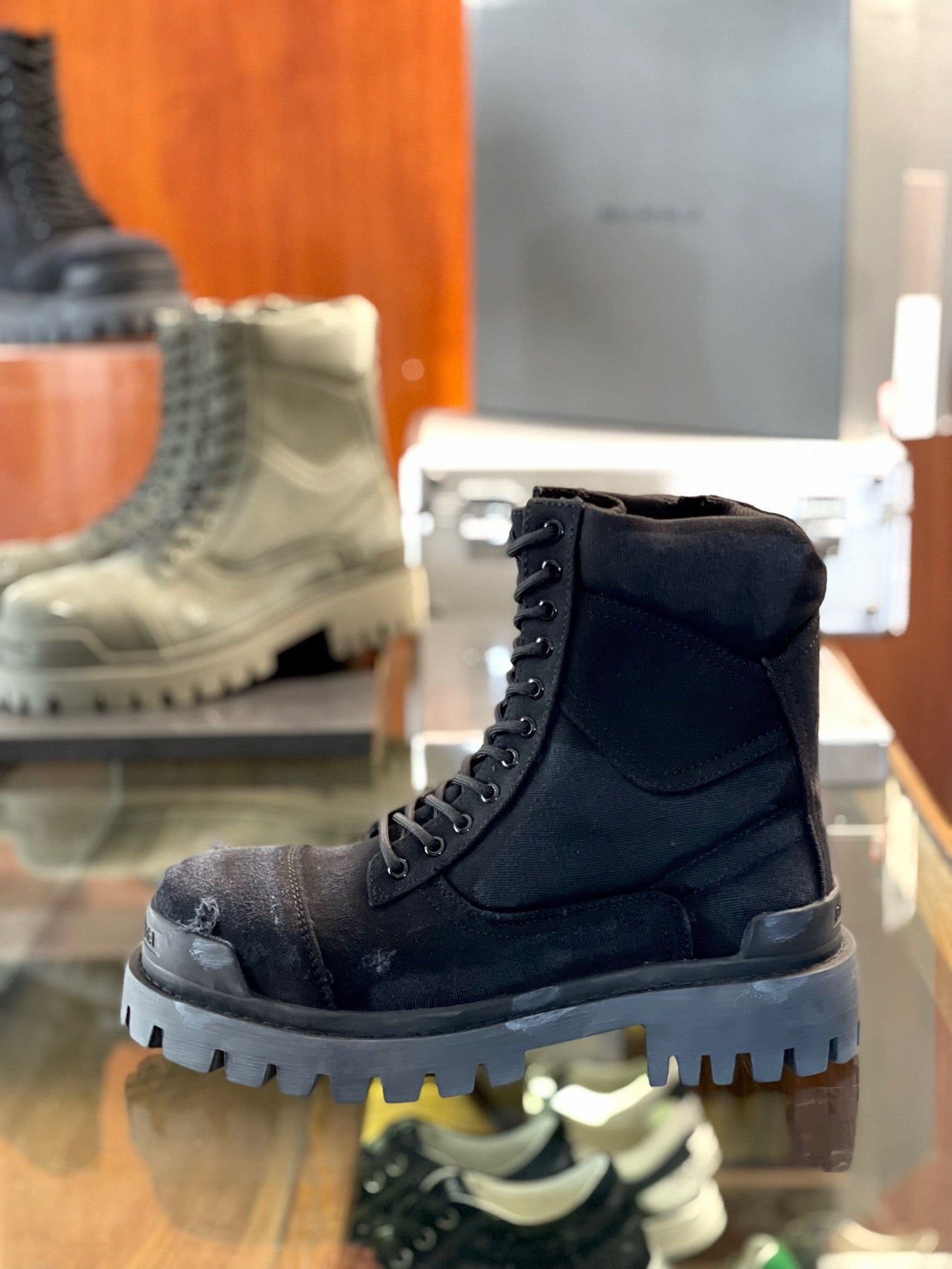Black, Grey and Khaki Shoes - FashionHype.xyz