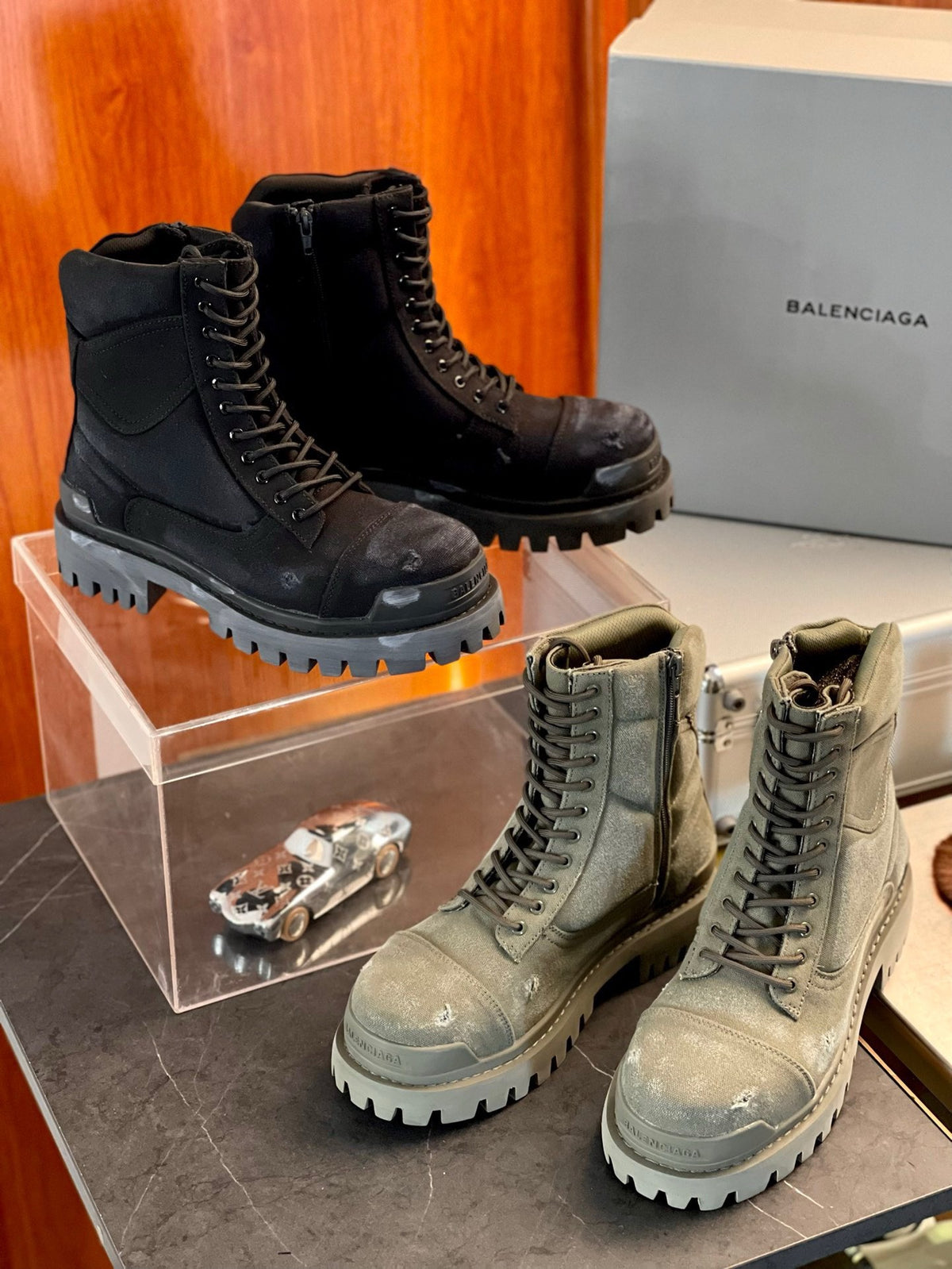 Black, Grey and Khaki Shoes - FashionHype.xyz