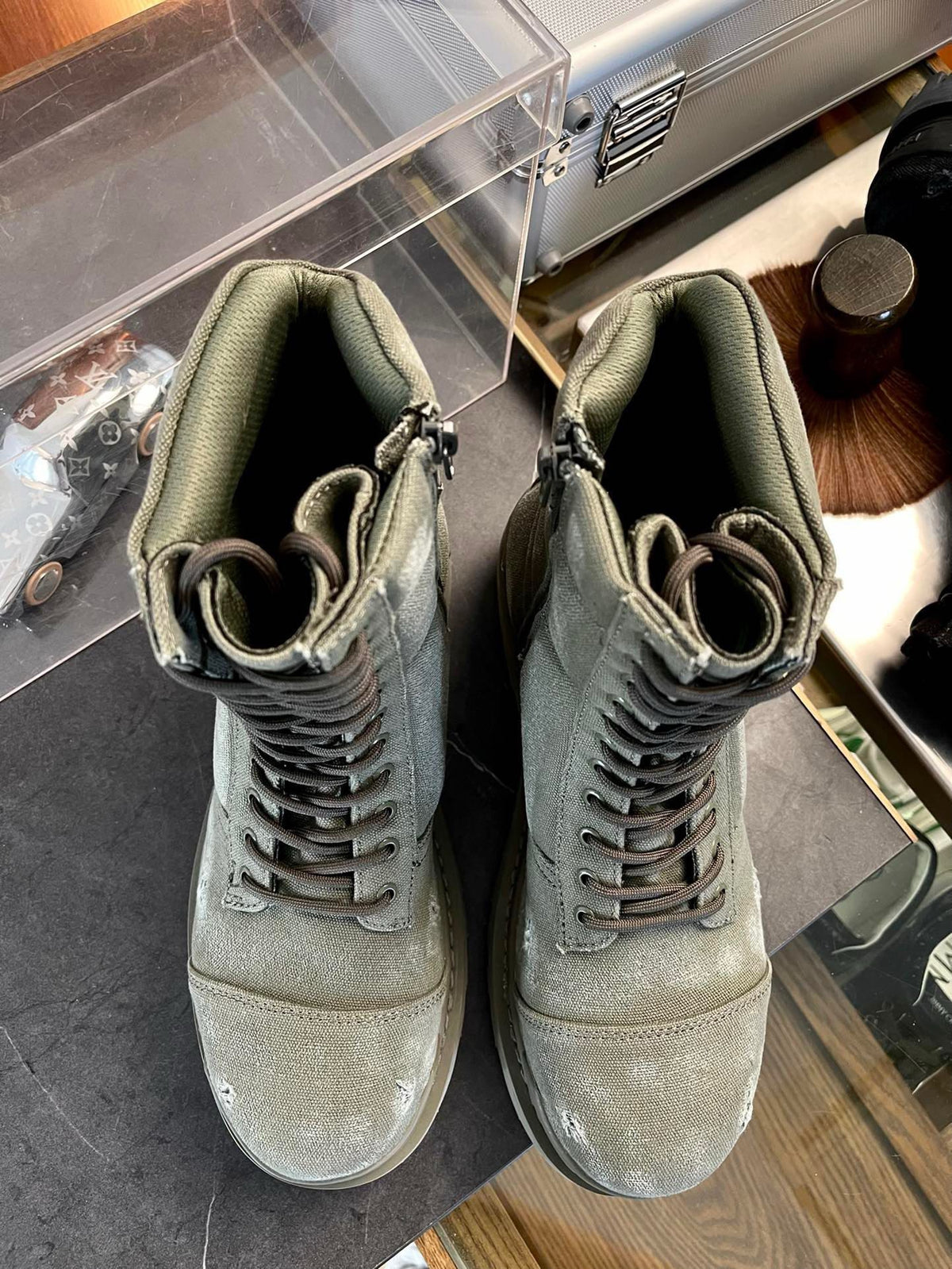 Black, Grey and Khaki Shoes - FashionHype.xyz