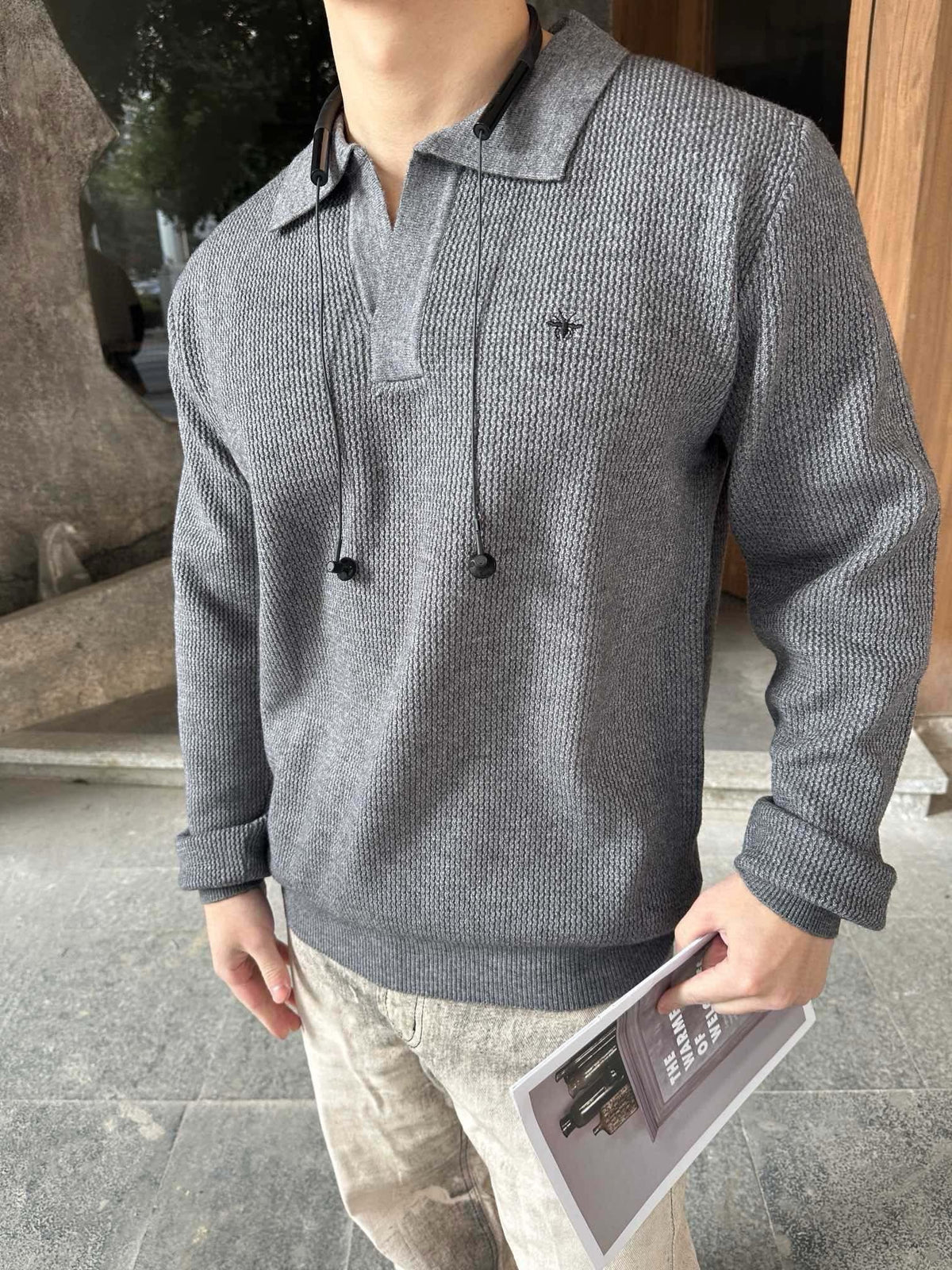 Black, Gray and Beige Jersey - FashionHype.xyz