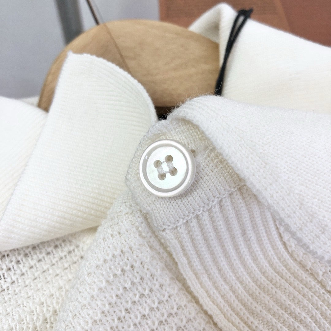 White and Apricot Jersey