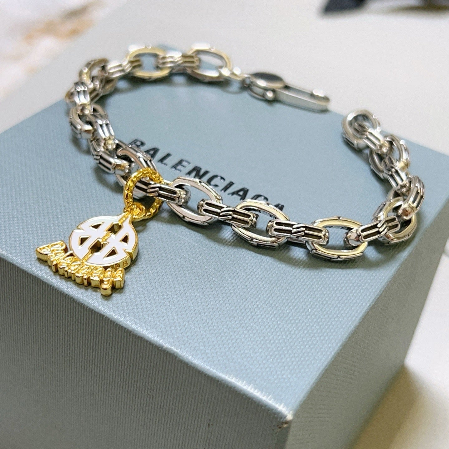 Silver Gold Bracelet