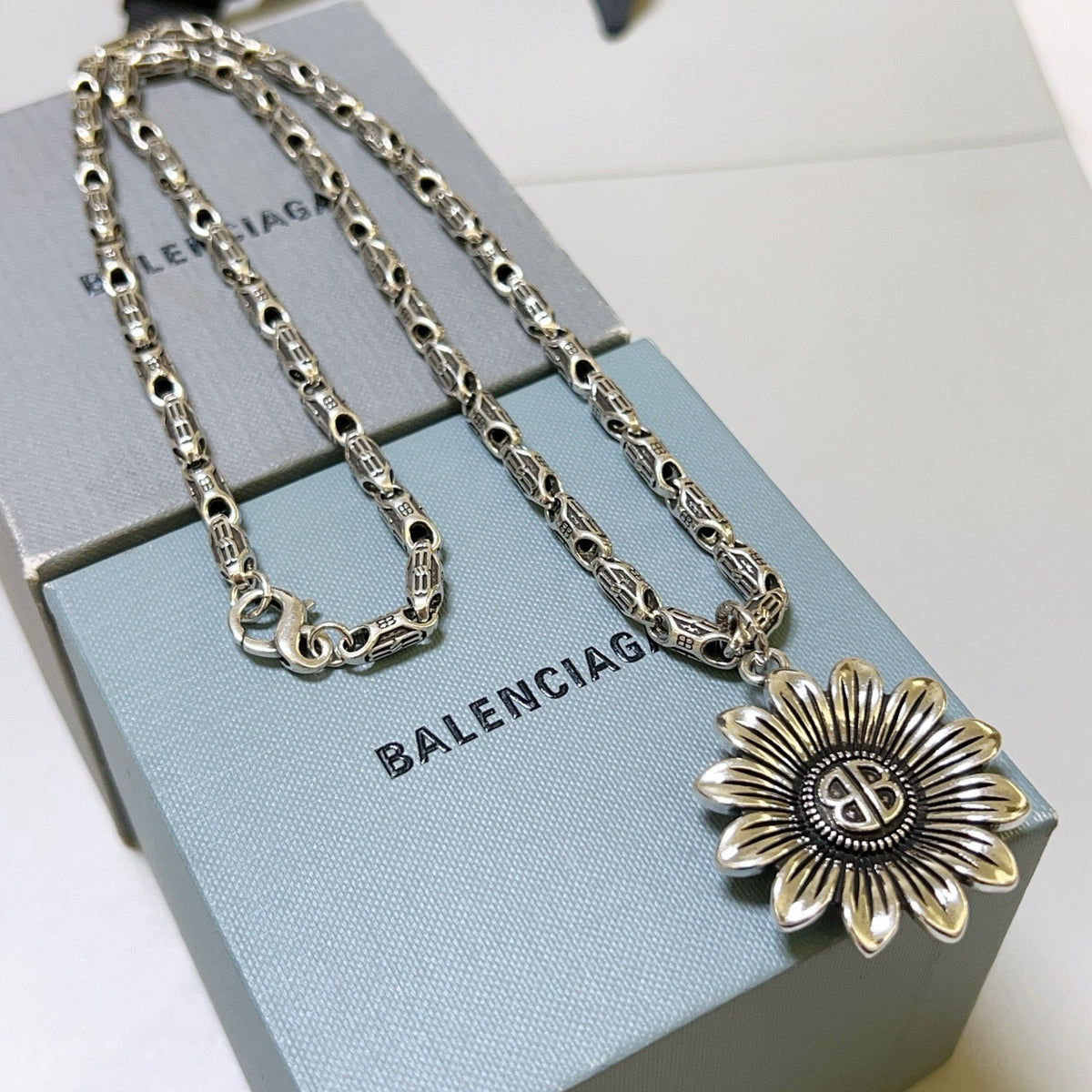 Silver Black Necklace