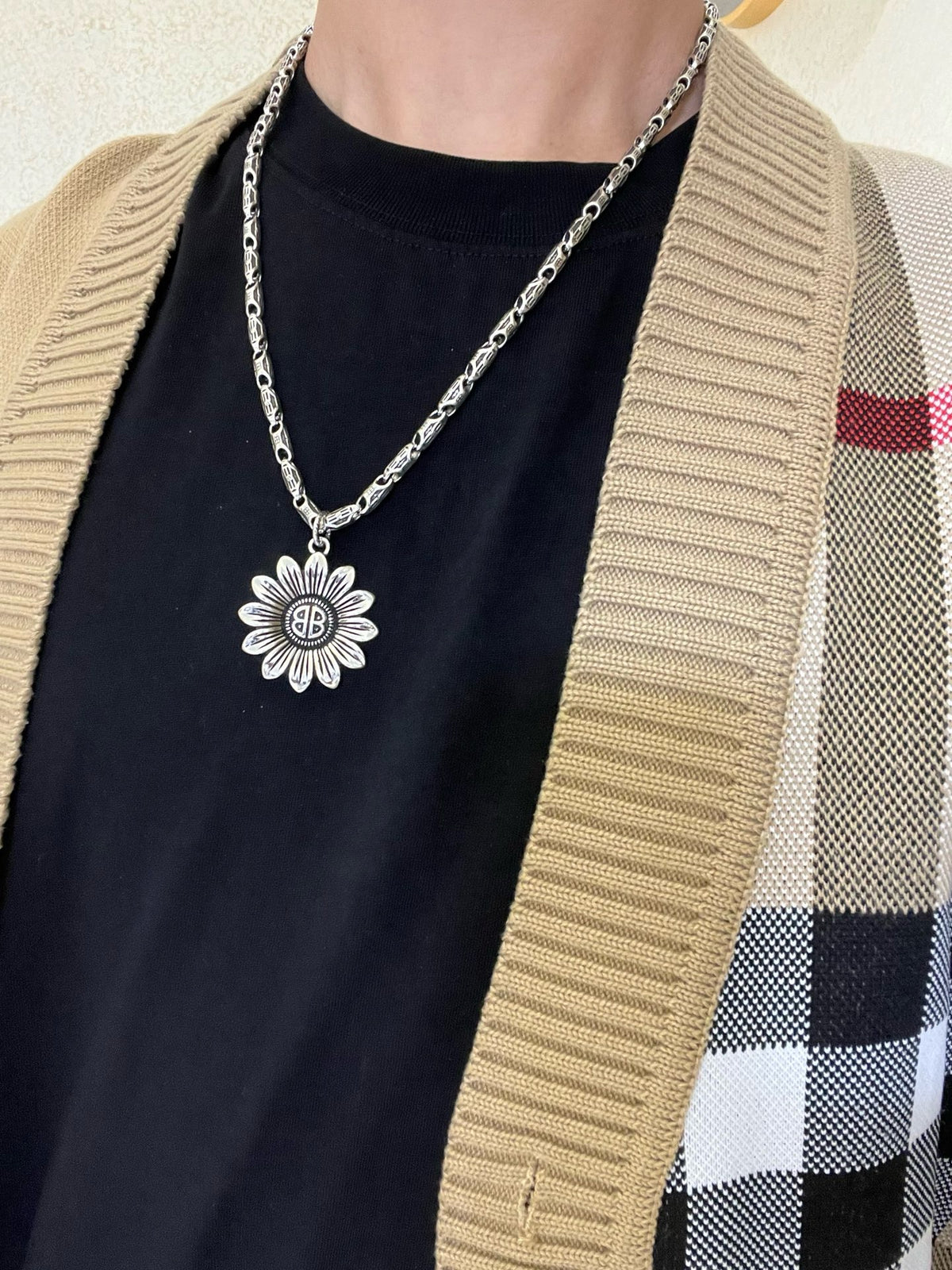 Silver Black Necklace