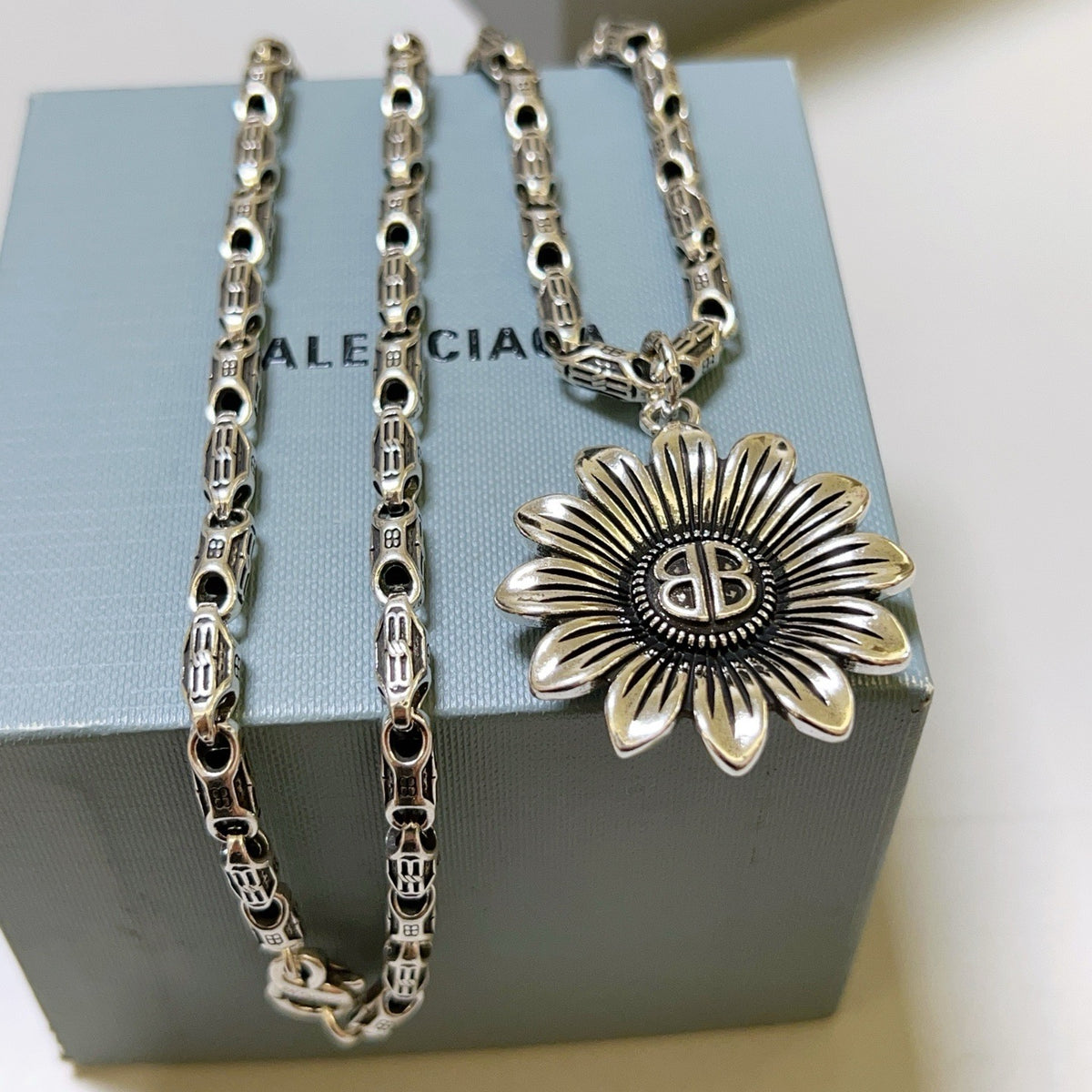 Silver Black Necklace