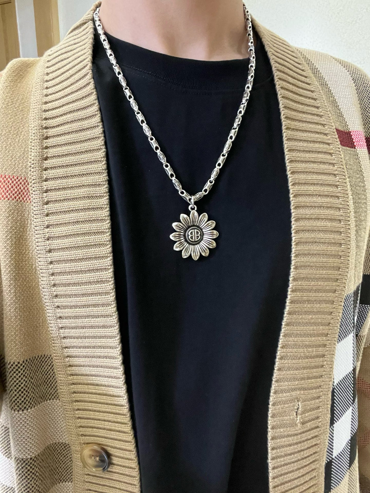 Silver Black Necklace