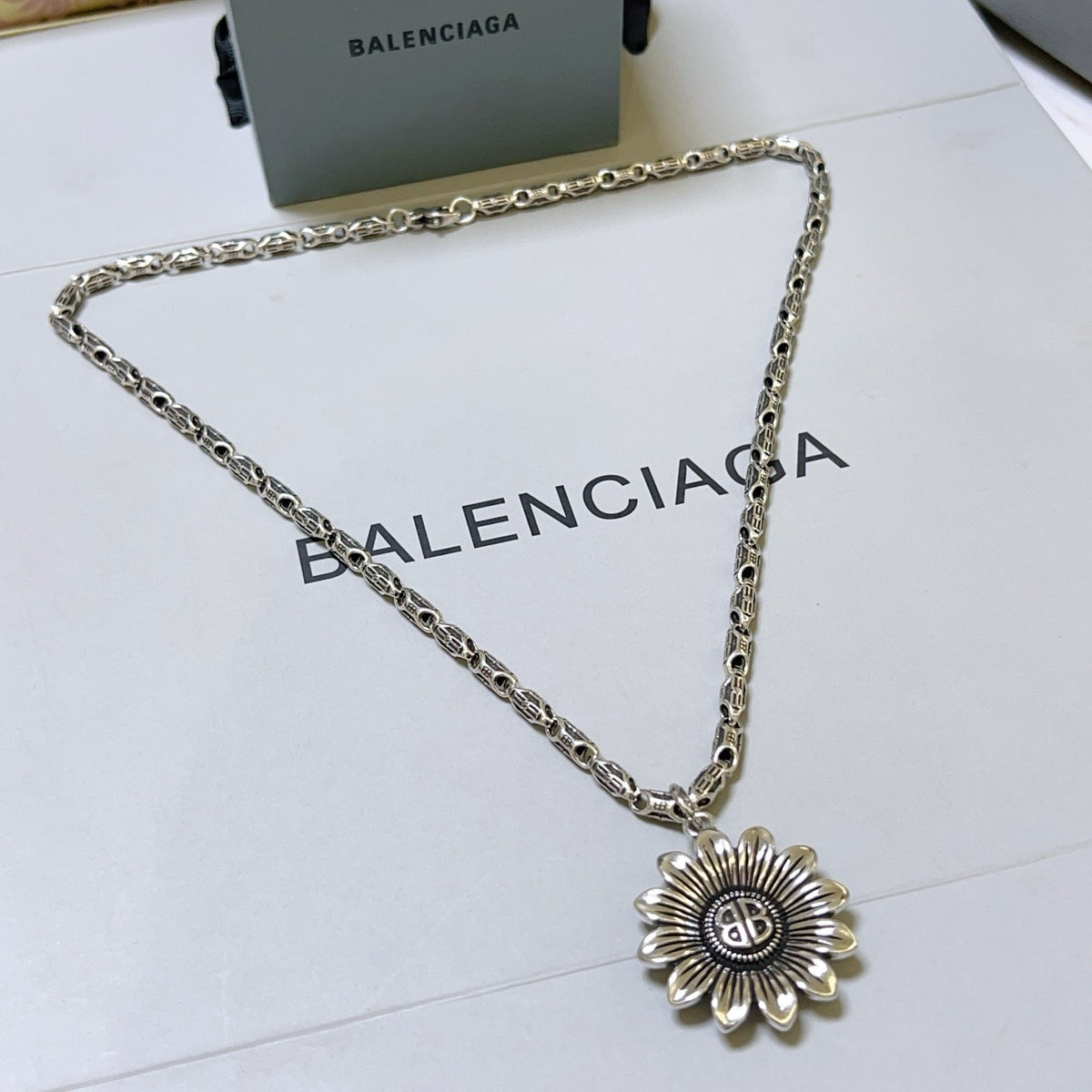Silver Black Necklace
