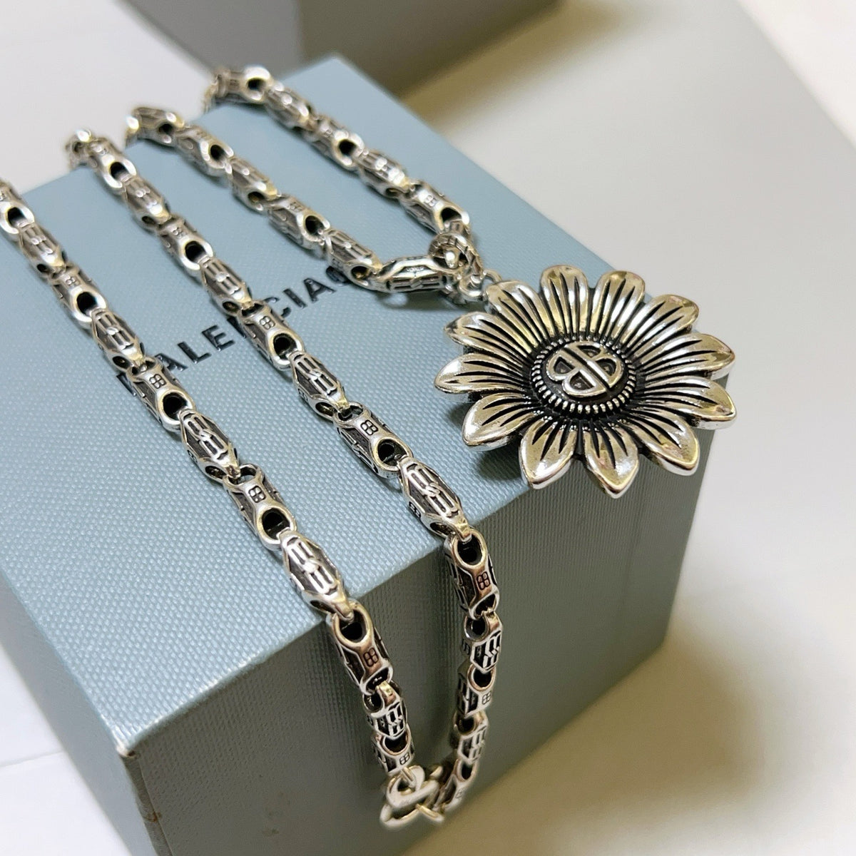 Silver Black Necklace