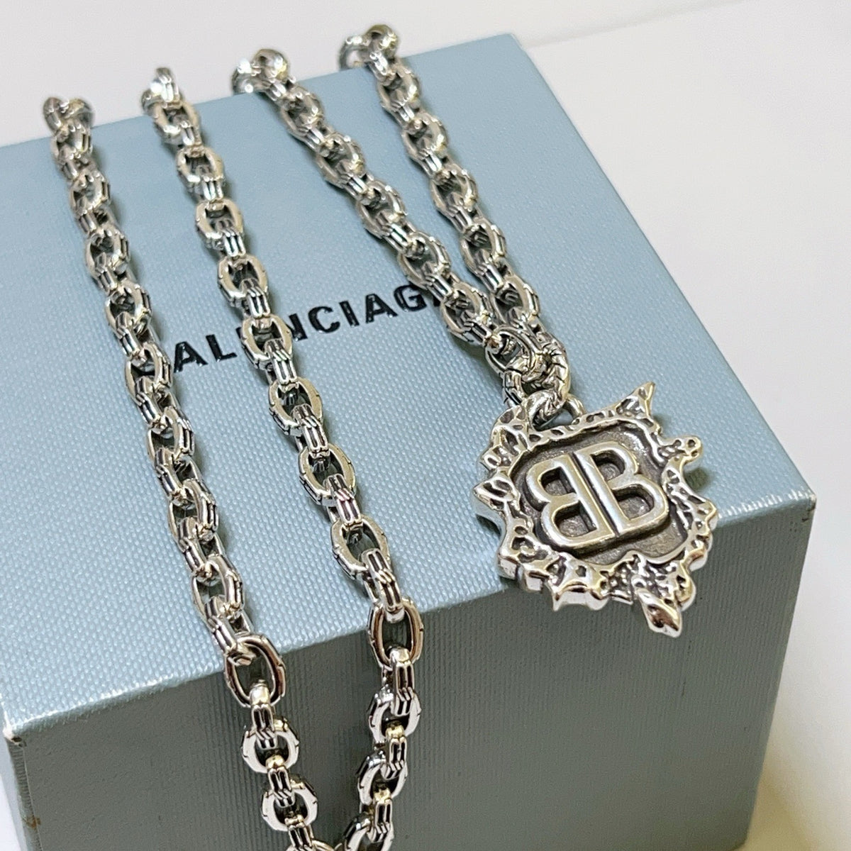 Silver Black Necklace