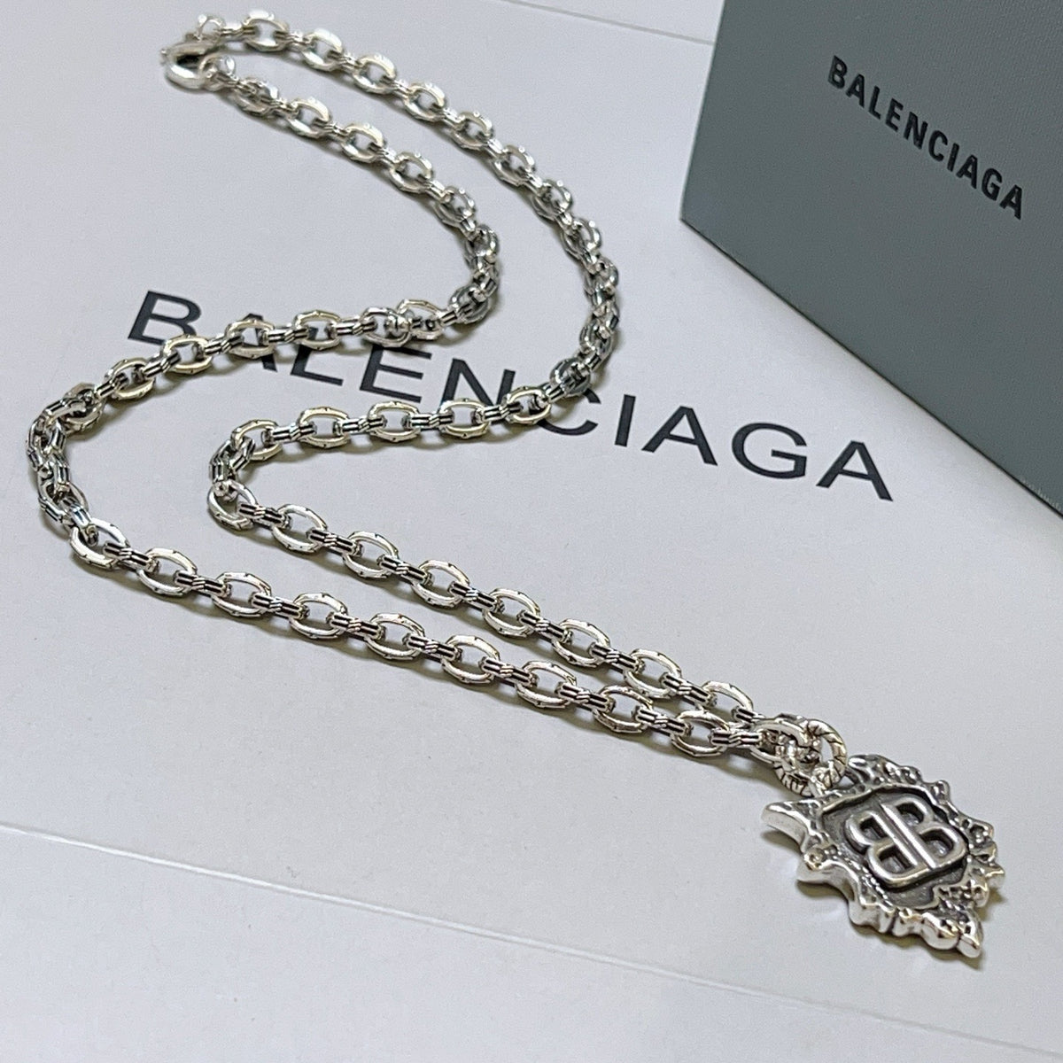 Silver Black Necklace