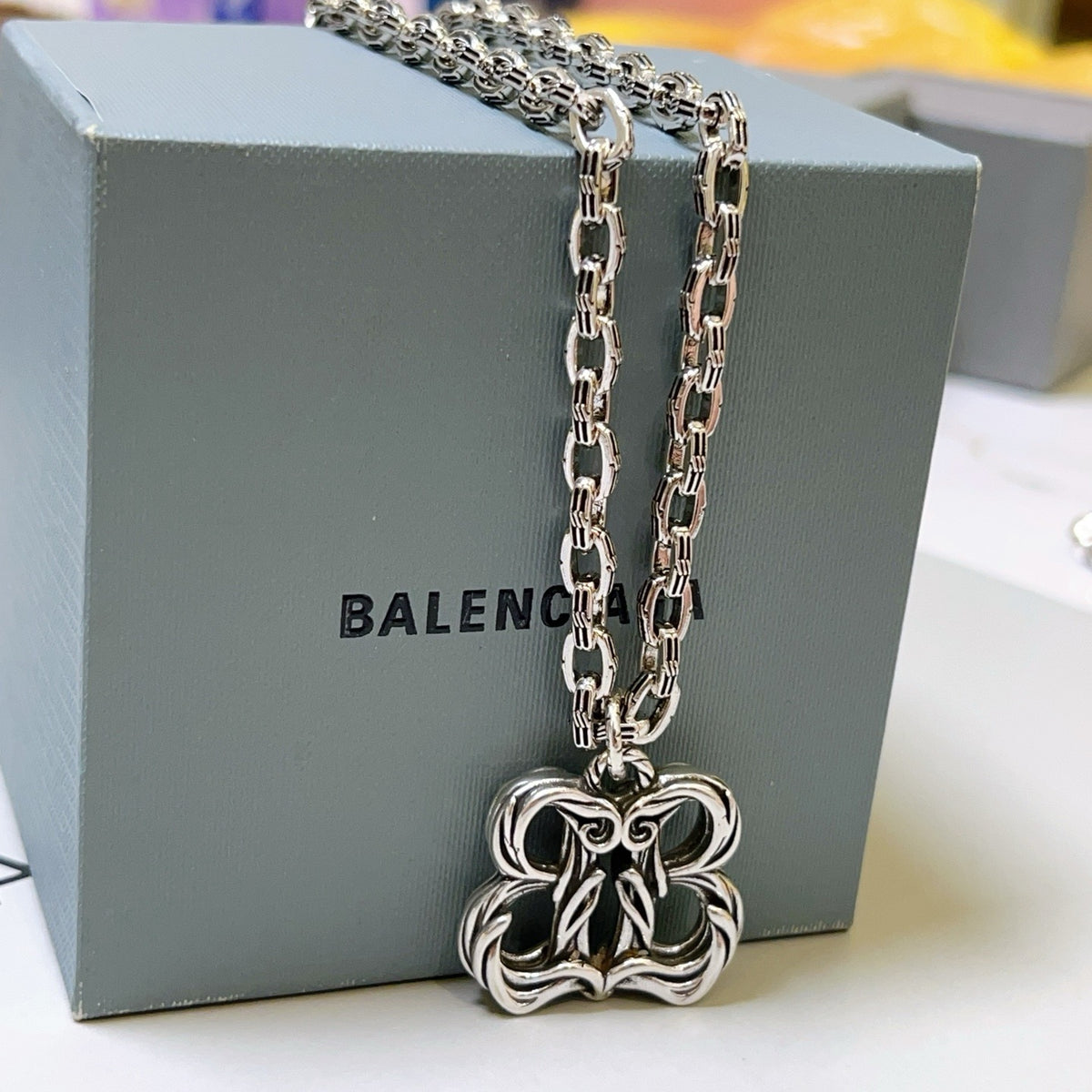 Silver Black Necklace - FashionHype.xyz