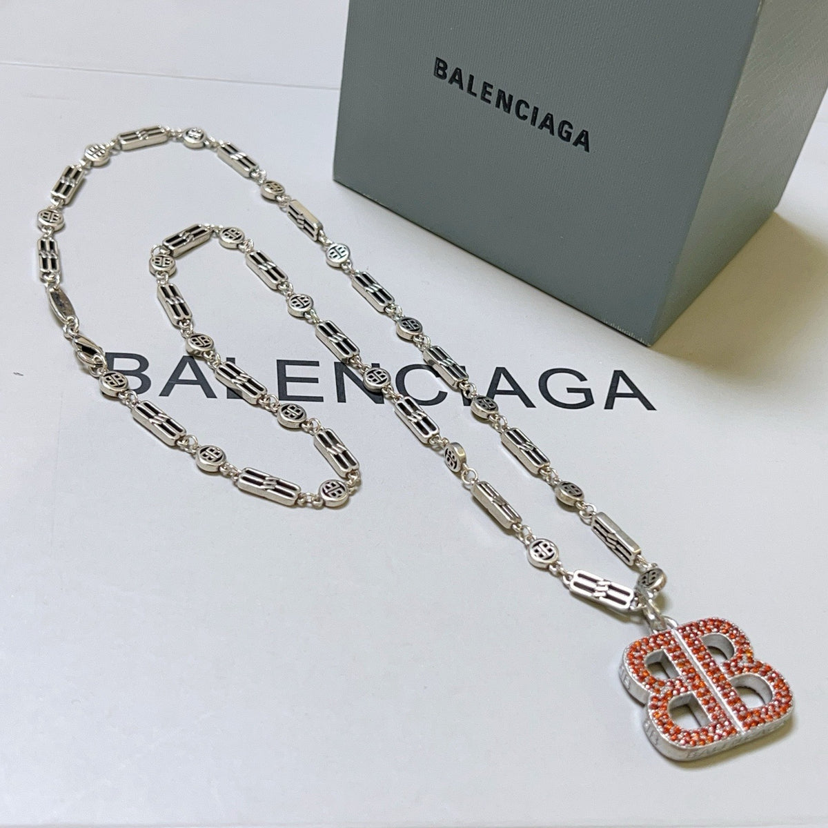 Silver Red Necklace