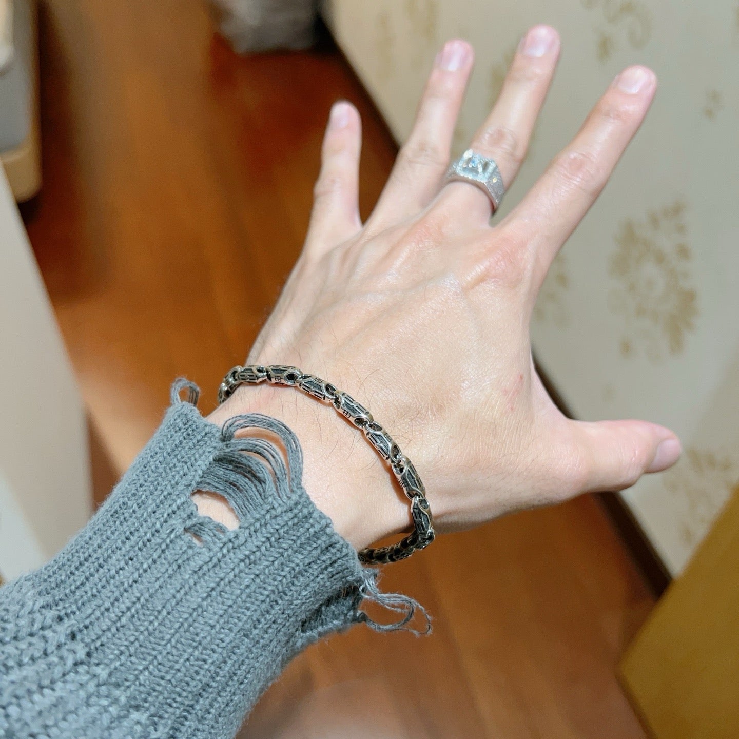 Silver Black Bracelet - FashionHype.xyz