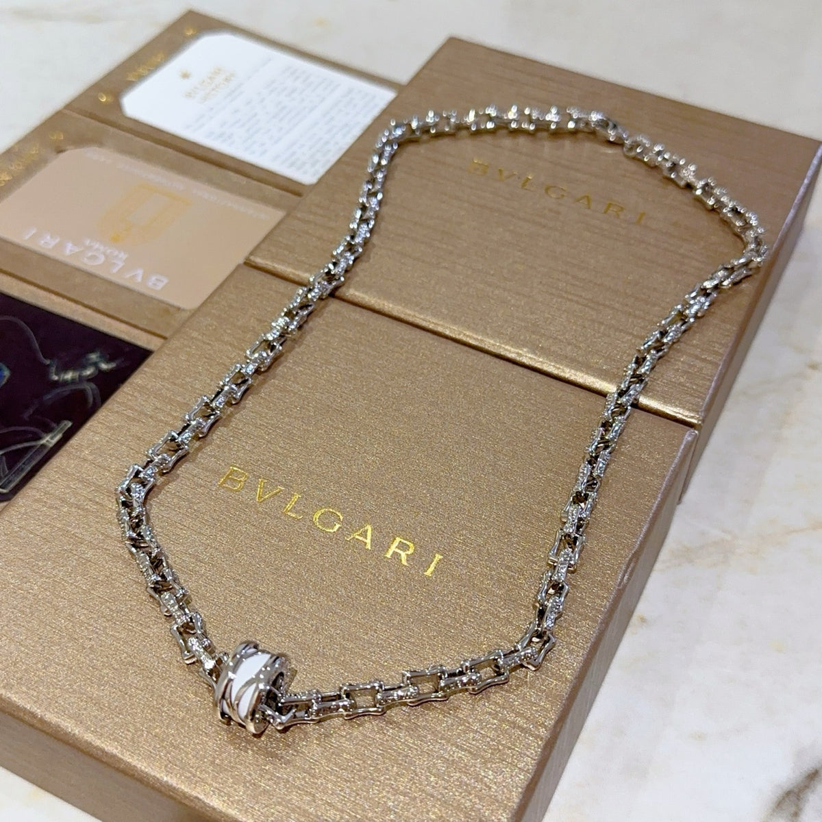 Silver White Necklace