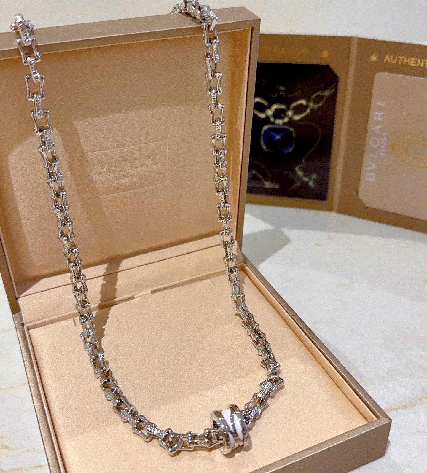 Silver White Necklace