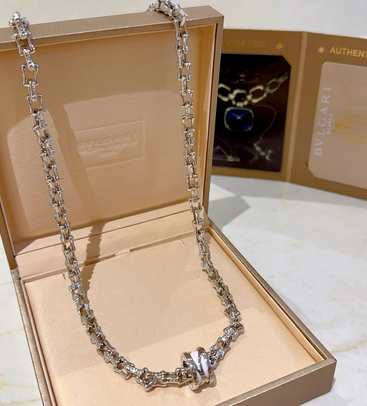 Silver White Necklace