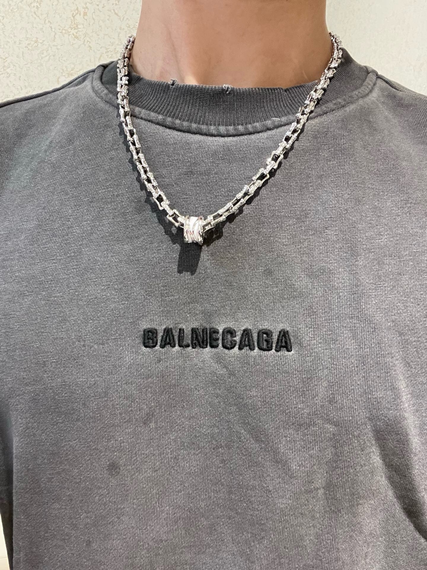 Silver White Necklace