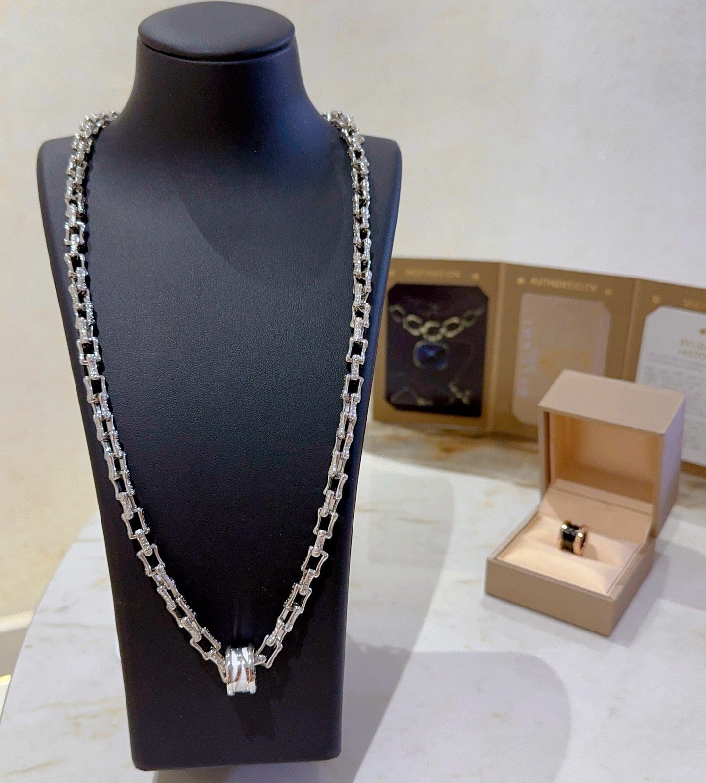 Silver White Necklace