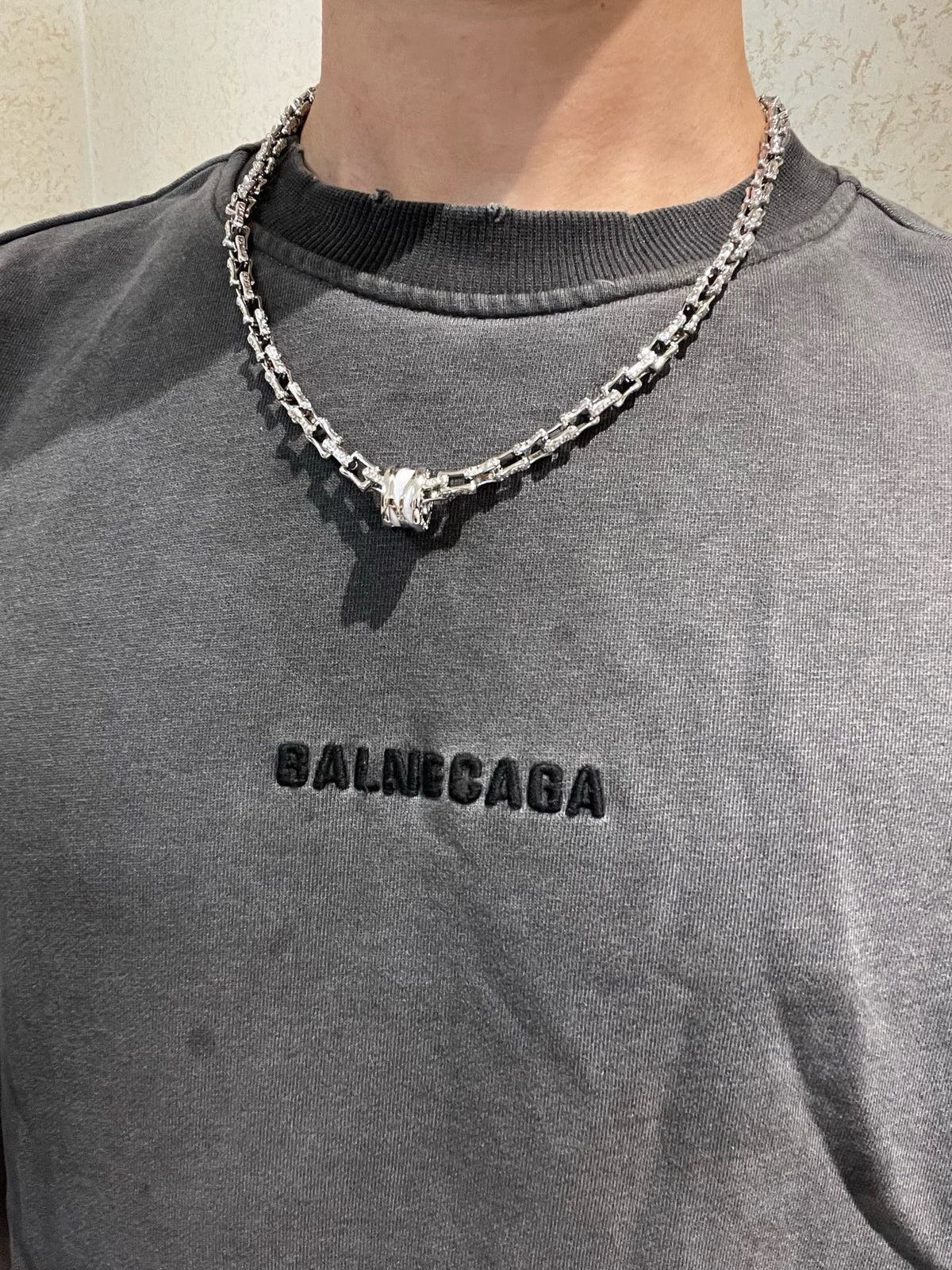 Silver White Necklace