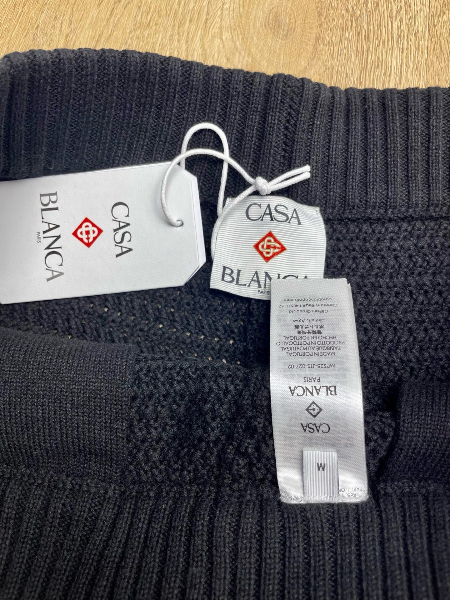 Schwarz-weiße Shorts