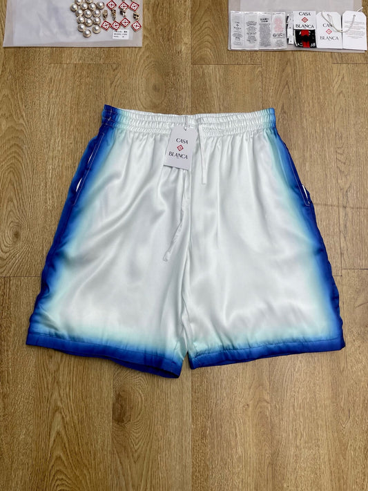 White Blue Short