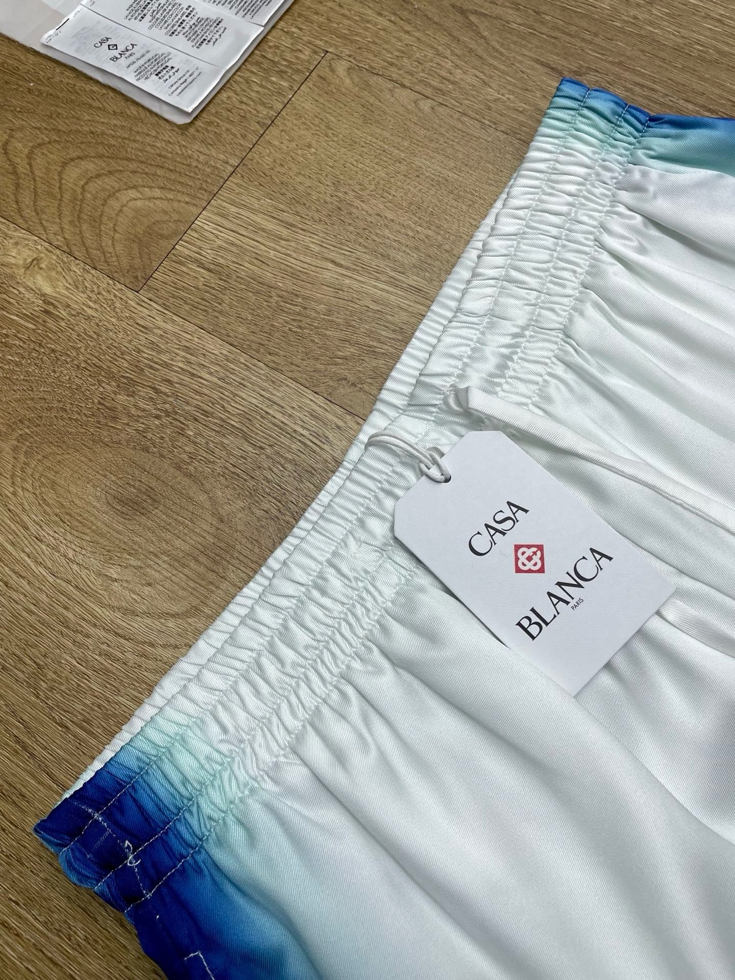 White Blue Short