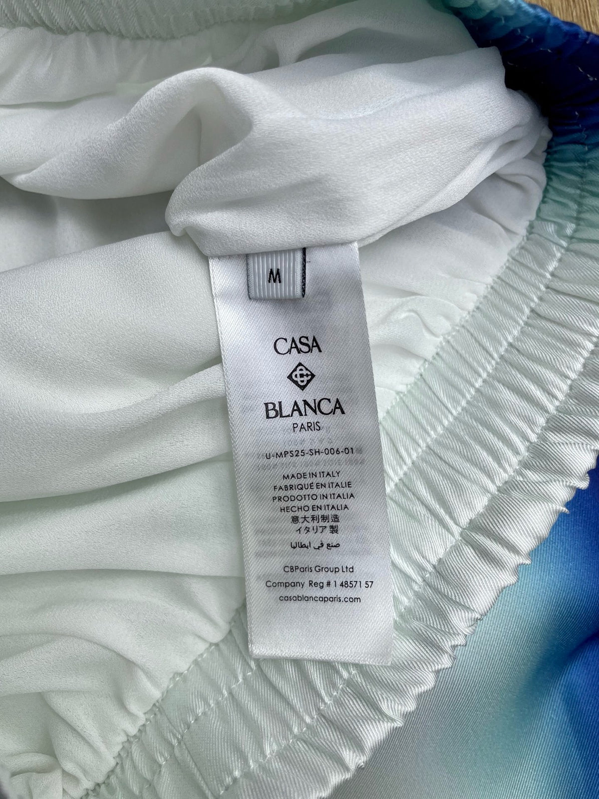 White Blue Short