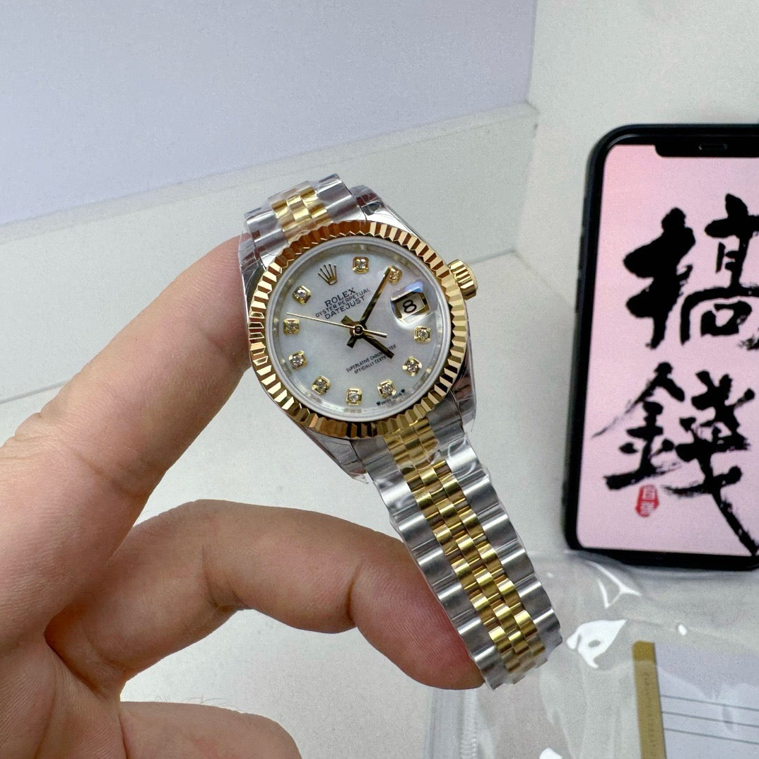 Silver Golden Watch