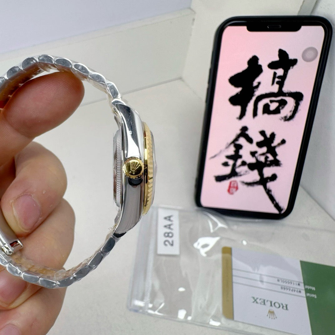Silver Golden Watch