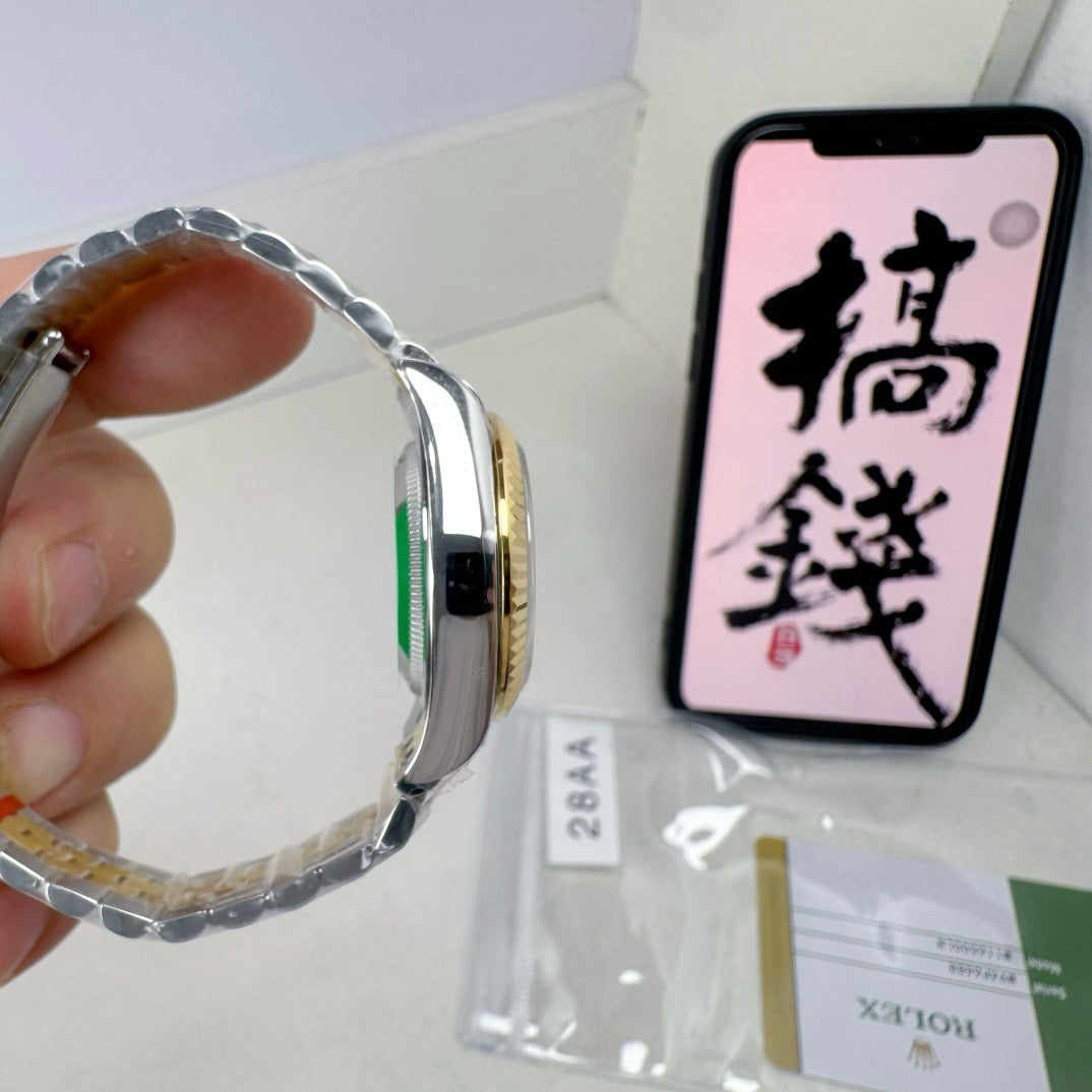 Silver Golden Watch