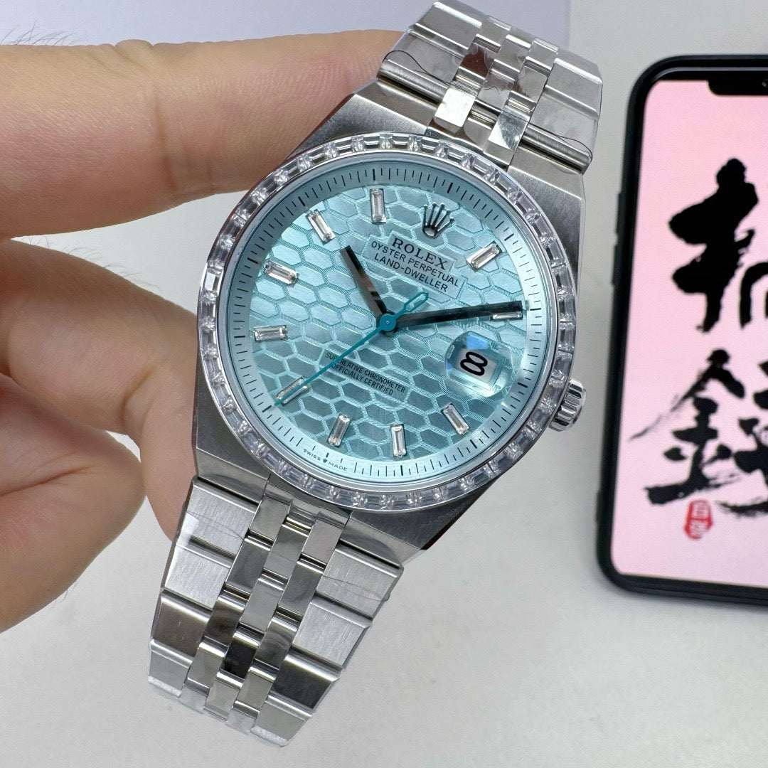 Silver Blue Watch